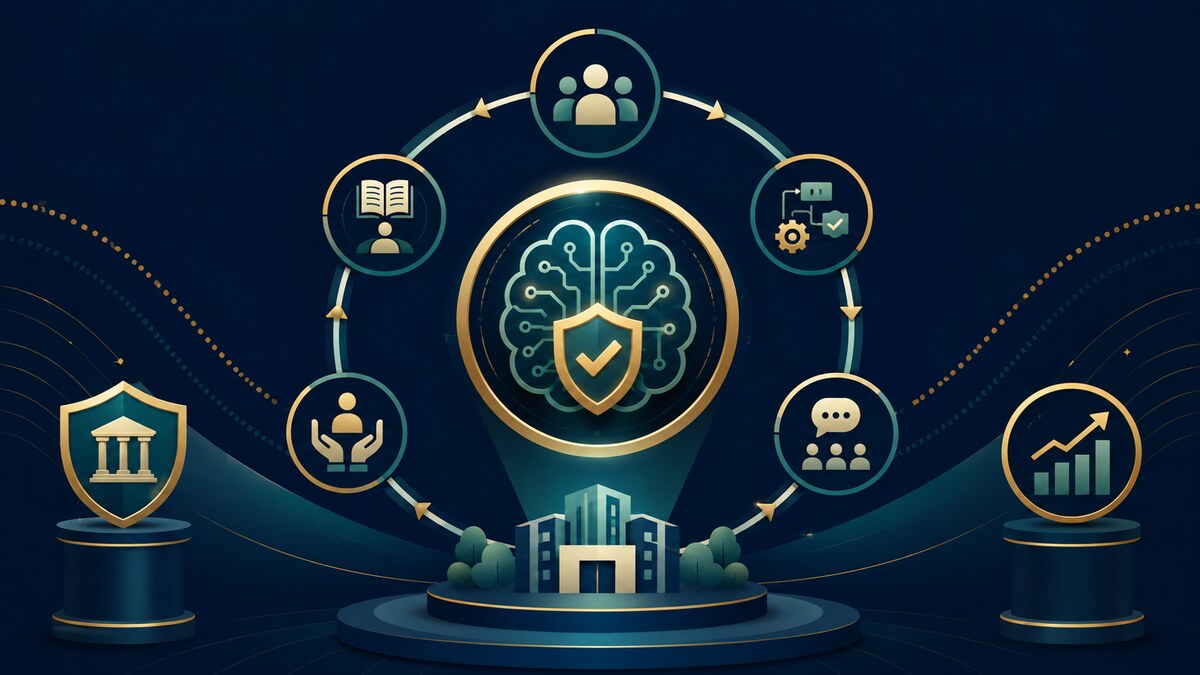 AI Adoption and Enablement Lead career guide illustration: Helping employees adopt approved AI tools safely and productively through change managemen