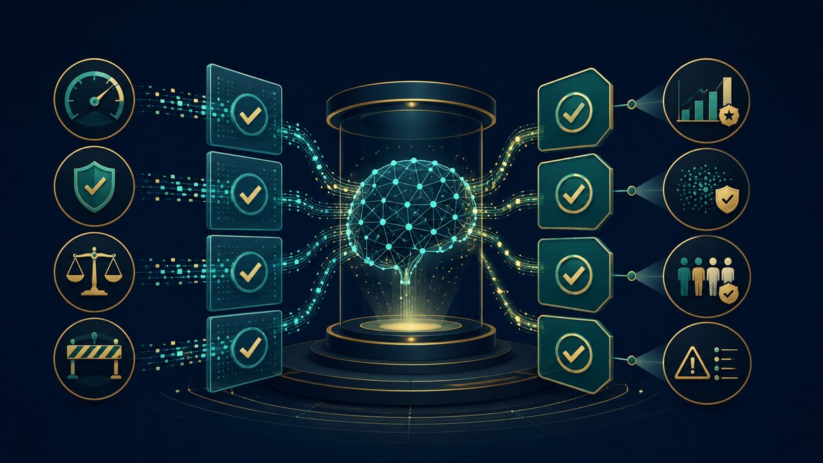 AI Model Validator career guide illustration: Independently testing whether AI systems are fit for their intended use: methods, evidence