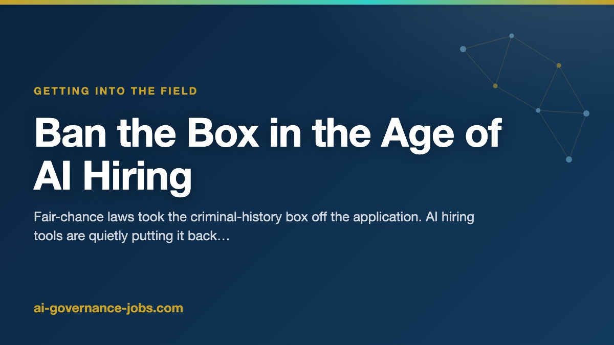 Ban the Box in the Age of AI Hiring