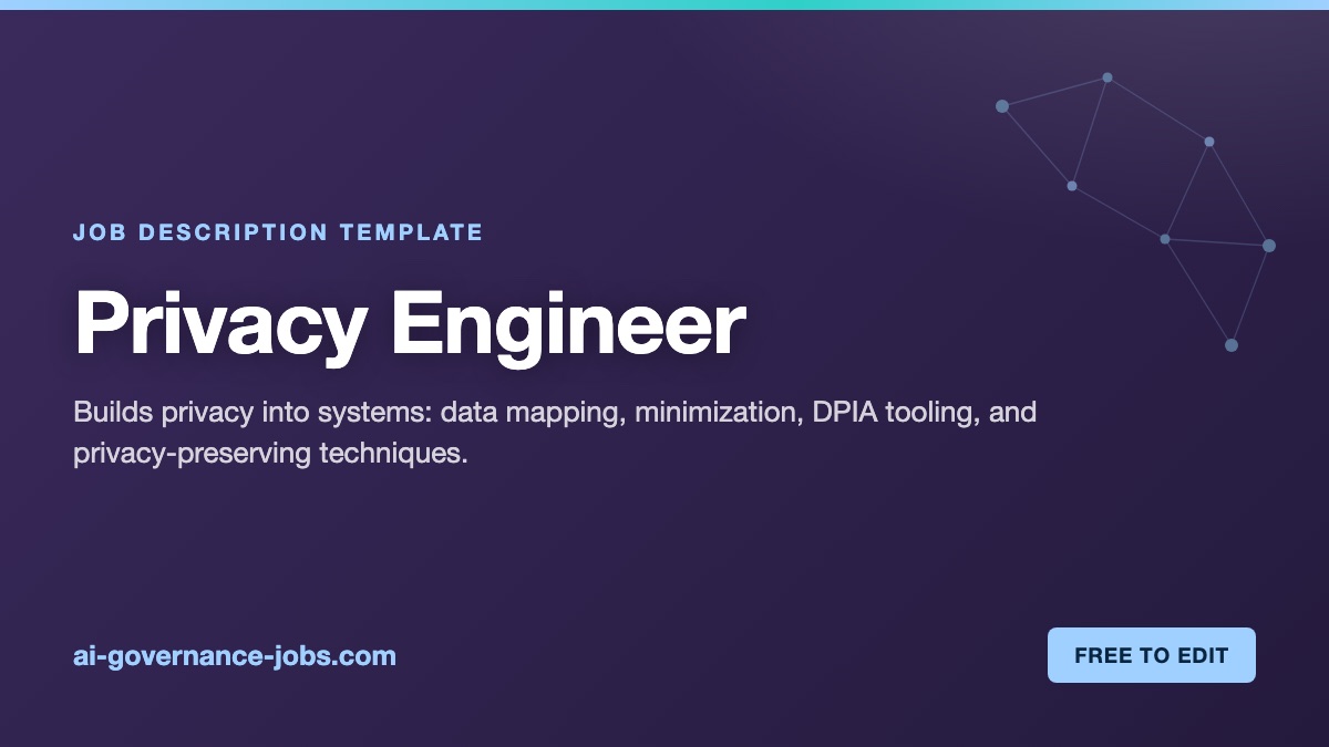 Privacy Engineer job description template