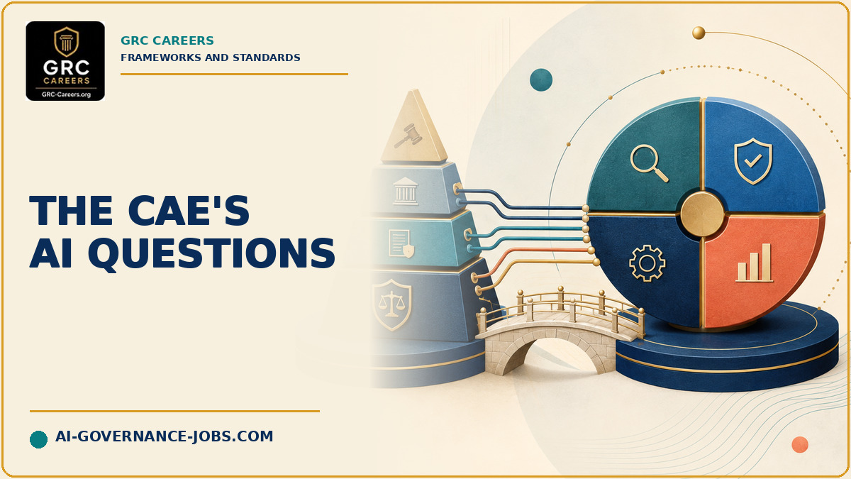 Executive oversight layers connect legal duties, evidence, controls, and performance review.