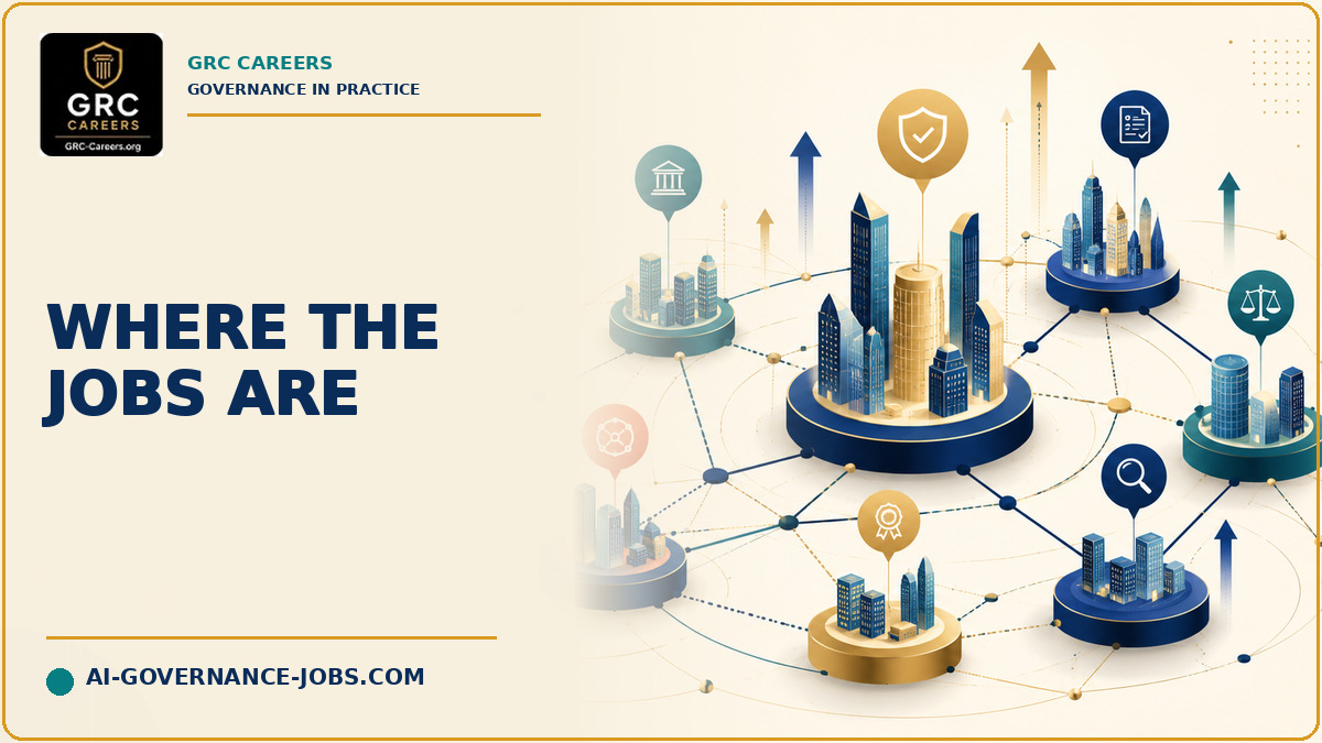 Connected city hubs show growing AI governance and compliance career markets.