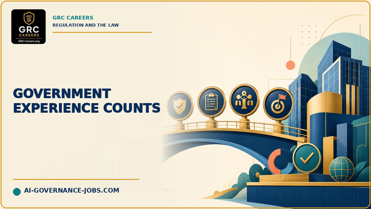A bridge carries public-sector governance skills toward private-sector organizations.